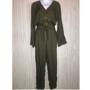 Full circle jumpsuit onesie army green